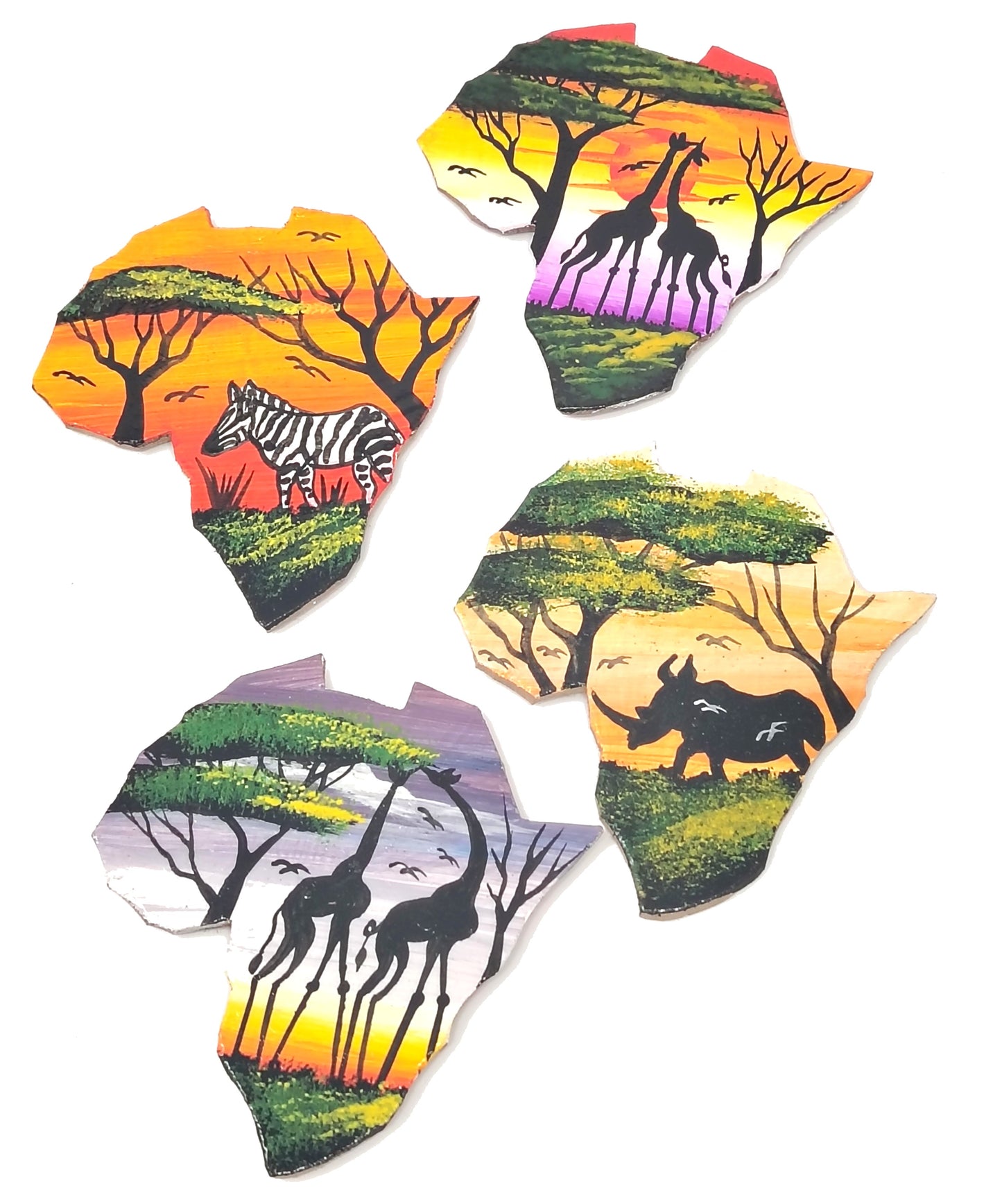 Rhino with Acacia Tree (Africa) Magnet