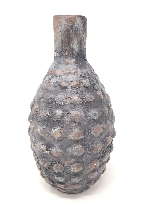 Vase with raised dots (A22)- Clay