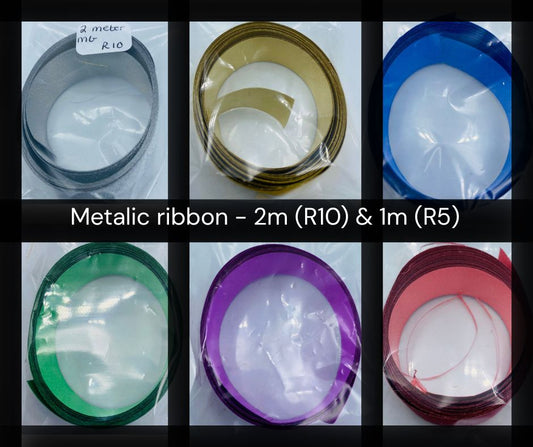Metallic Ribbon Strips - 1m