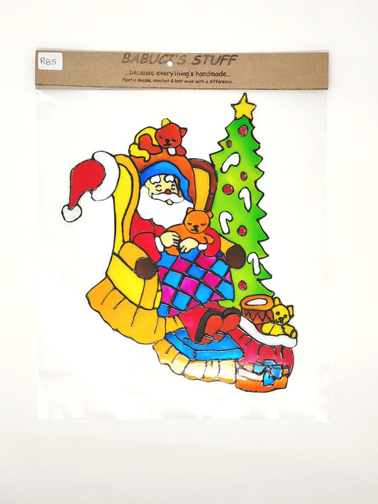 Sleeping father Christmas - Window Sticker