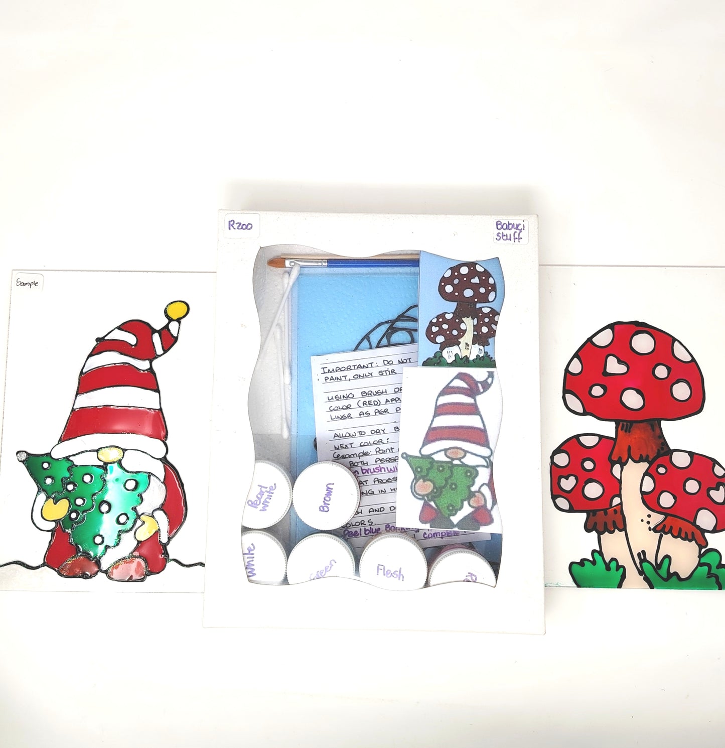 DIY Mushroom & Knome - Window sticker DIY kit