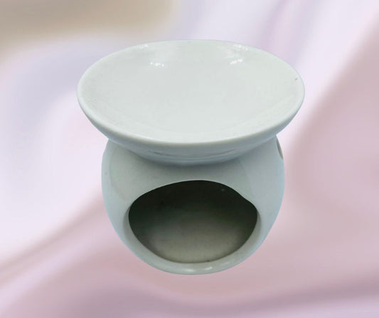 Ceramic oil burner - white