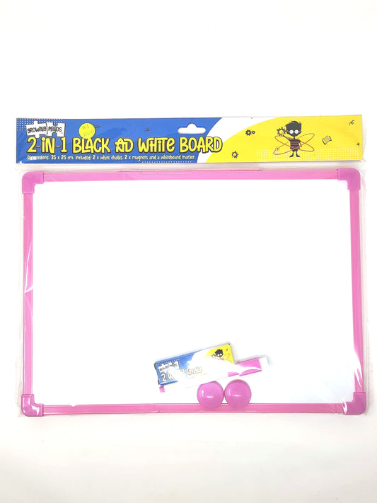 2 in 1 Black and White Board