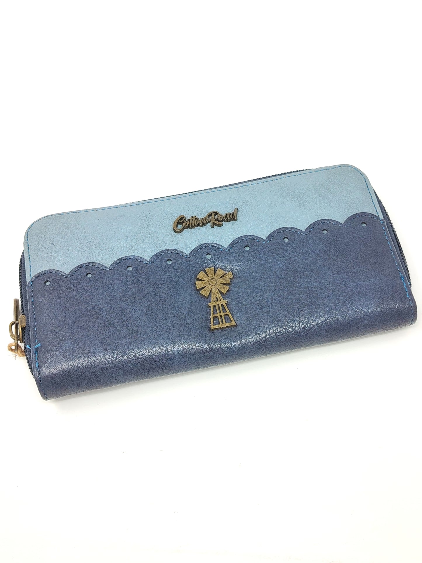 Navy and powder blue purse