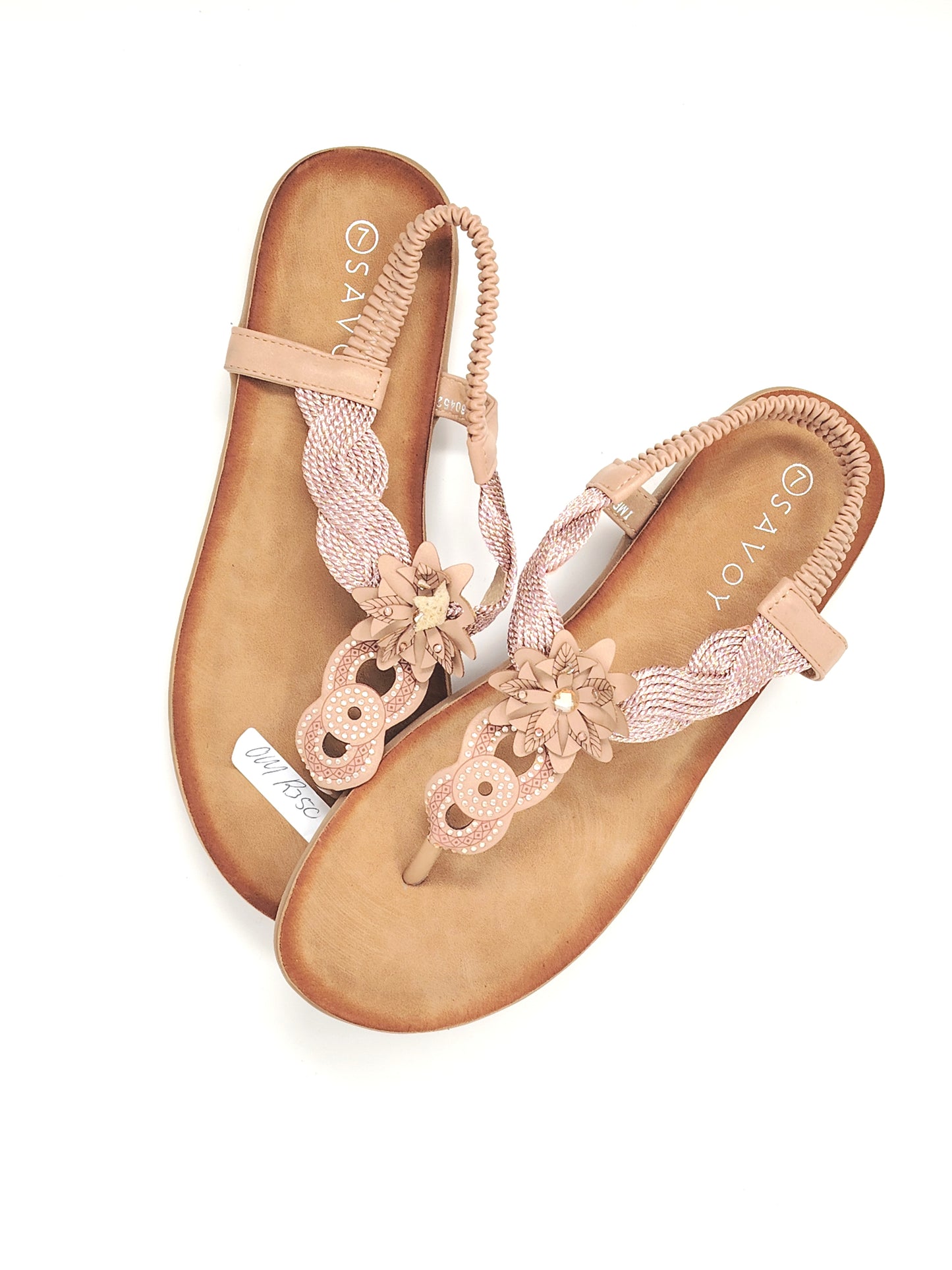 Shimmery sandals - Tan